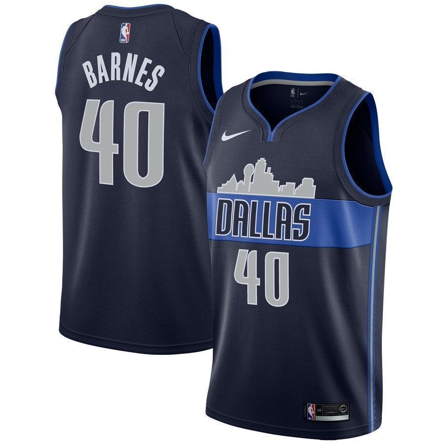 40-Harrison Barnes Dallas Mavericks Swingman Jersey - Statement Edition – Navy