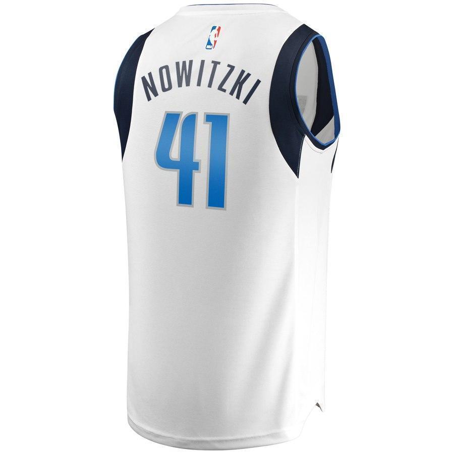41-Dirk Nowitzki Dallas Mavericks  Jersey White - Association Edition