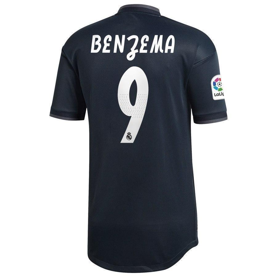 Real Madrid 9-Karim Benzema Away Soccer Jersey 2018-19 – Gray