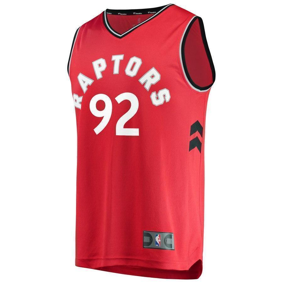 92-Lucas Nogueira Toronto Raptors  Jersey Red - Icon Edition