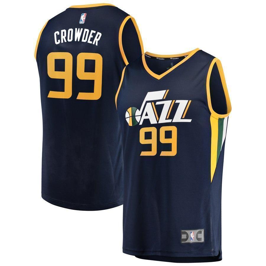 99-Jae Crowder Utah Jazz  Player Jersey Navy- Icon Edition