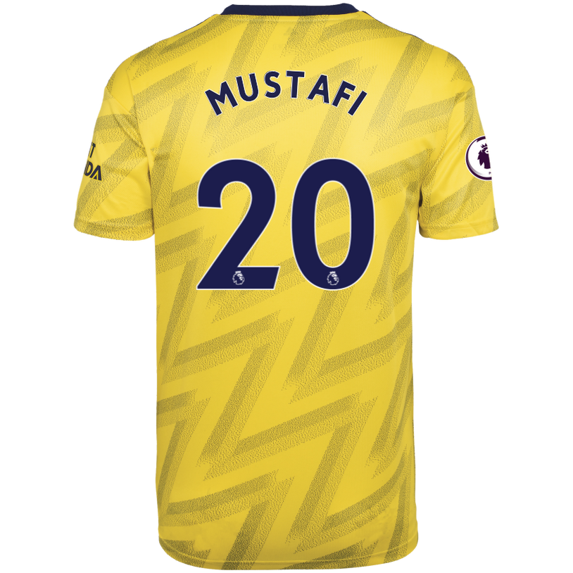 Shkodran Mustafi 20 Arsenal Away Soccer Jersey 2019-20
