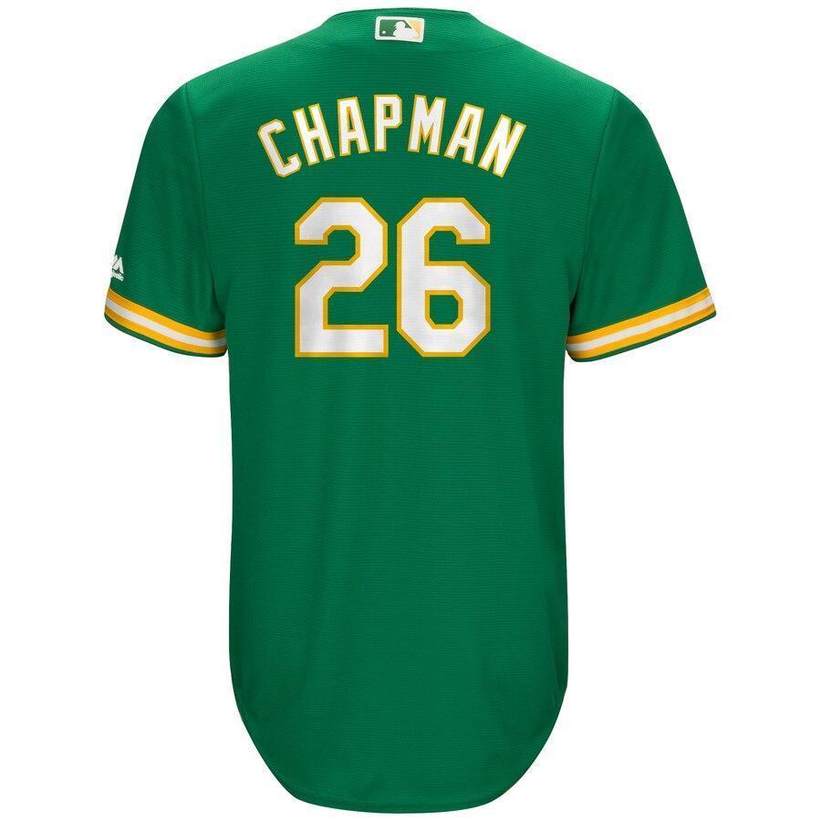 Matt Chapman Oakland Athletics Majestic Alternate Official Cool Base Player Jersey - Kelly Green