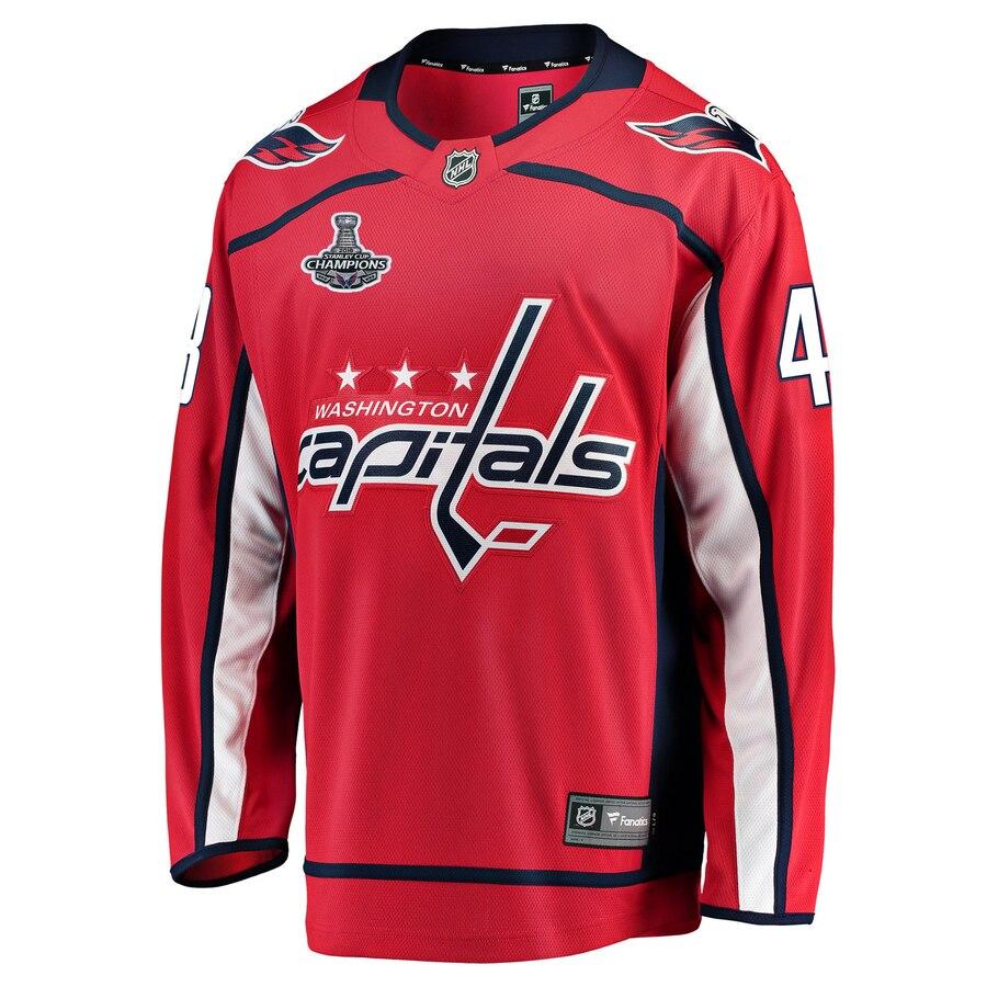 Tom Wilson Washington Capitals 2018 Stanley Cup Champions Home Breakaway Player Jersey - Red