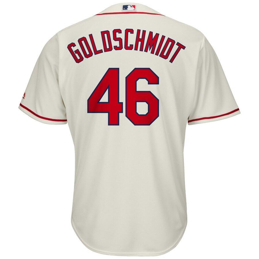 Paul Goldschmidt St. Louis Cardinals Majestic Alternate Official Cool Base Player Jersey - Cream