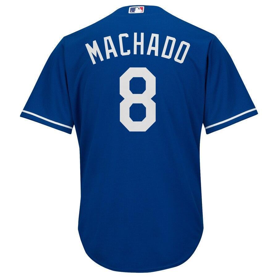 Manny Machado Los Angeles Dodgers Majestic Official Cool Base Player Jersey - Royal