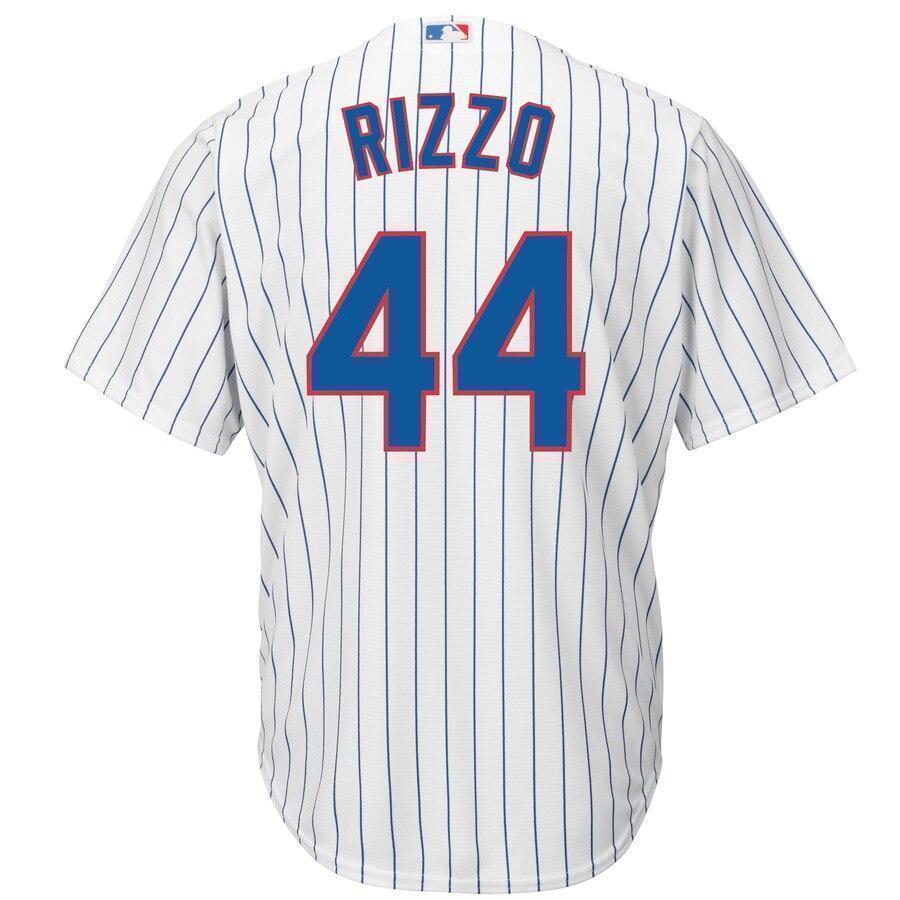 Anthony Rizzo Chicago Cubs Majestic Cool Base Player Jersey - White/Royal