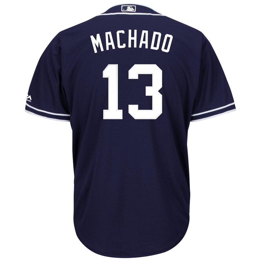 Manny Machado San Diego Padres Majestic Official Cool Base Player Jersey - Navy