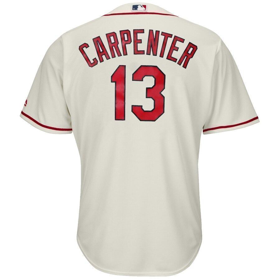 Matt Carpenter St. Louis Cardinals Majestic Alternate Cool Base Player Jersey – Cream/Red