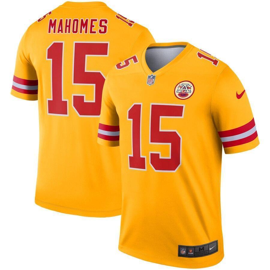 Patrick Mahomes Kansas City Chiefs Nike Inverted Legend Jersey - Gold