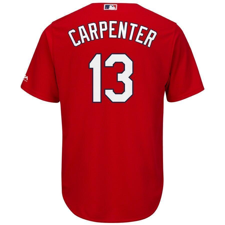 Matt Carpenter St. Louis Cardinals Majestic Alternate Cool Base Player Jersey – Cream/Red