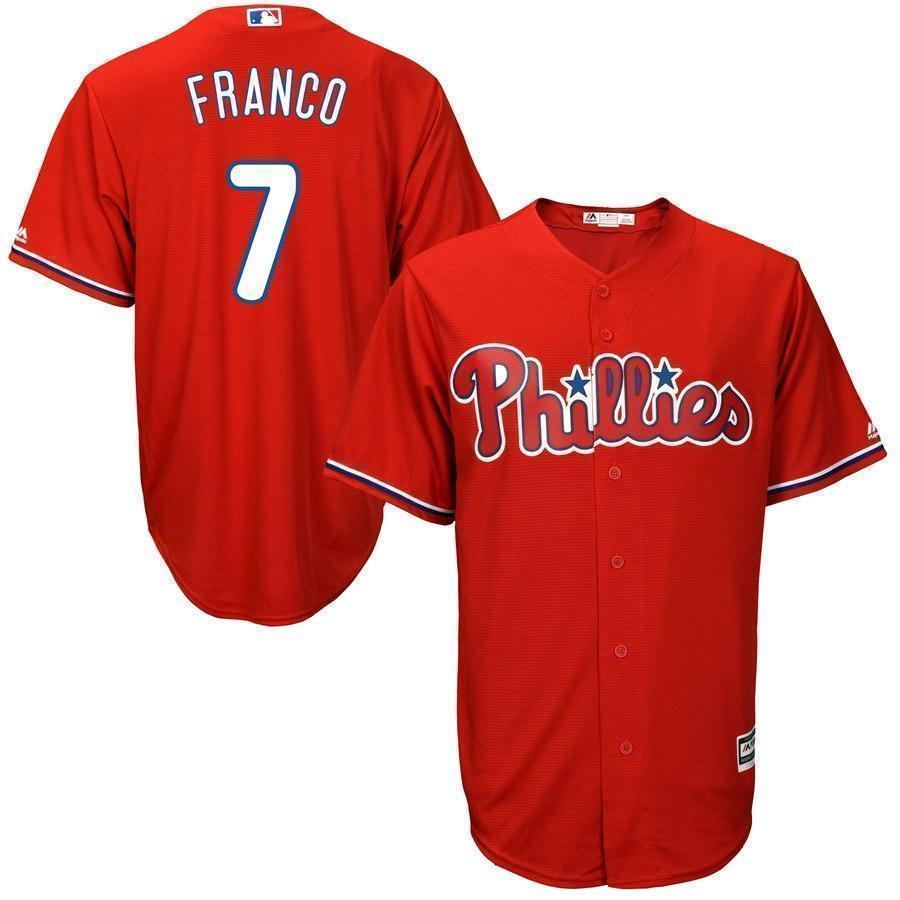 Maikel Franco Philadelphia Phillies Majestic Cool Base Player Jersey - White/Red