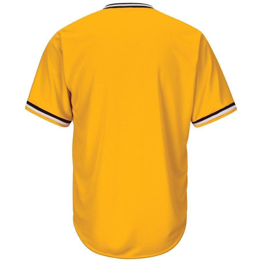 Pittsburgh Pirates Majestic Official Cool Base Team Jersey - Gold