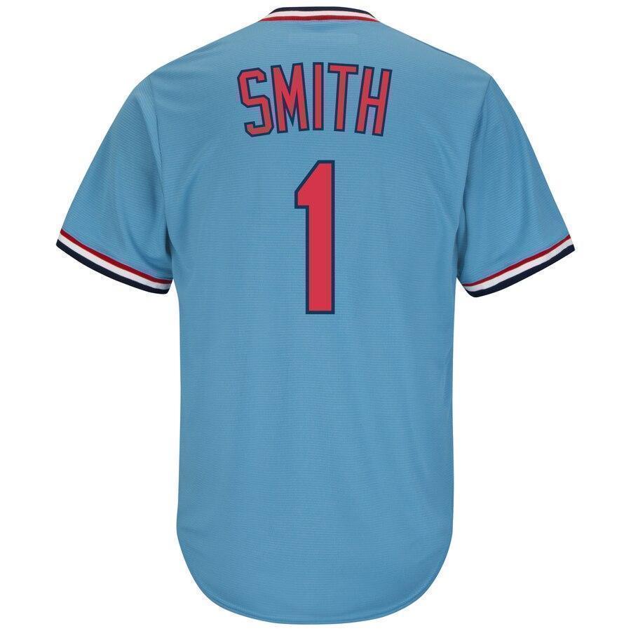Ozzie Smith St. Louis Cardinals Majestic Big & Tall Cooperstown Cool Base Player Jersey - Light Blue