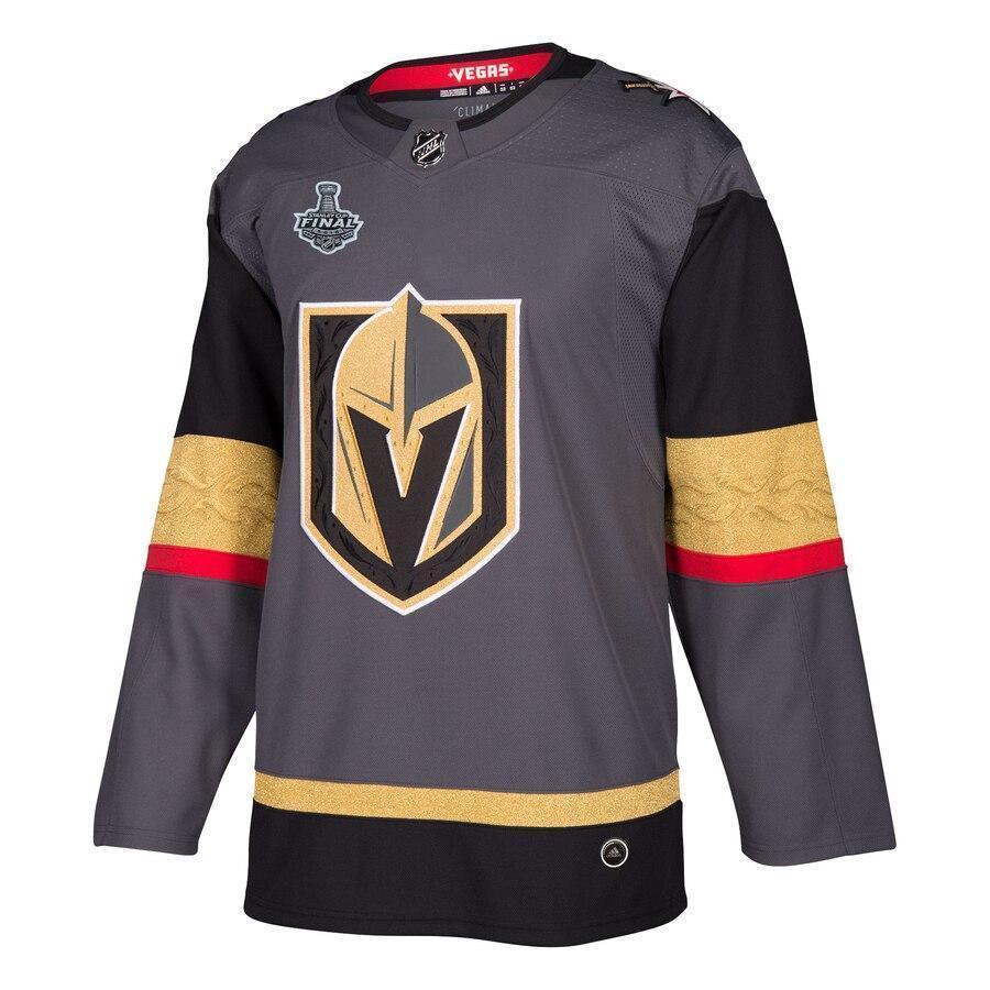 Vegas Golden Knights adidas 2018 Stanley Cup Final Bound Patch Jersey - Gray