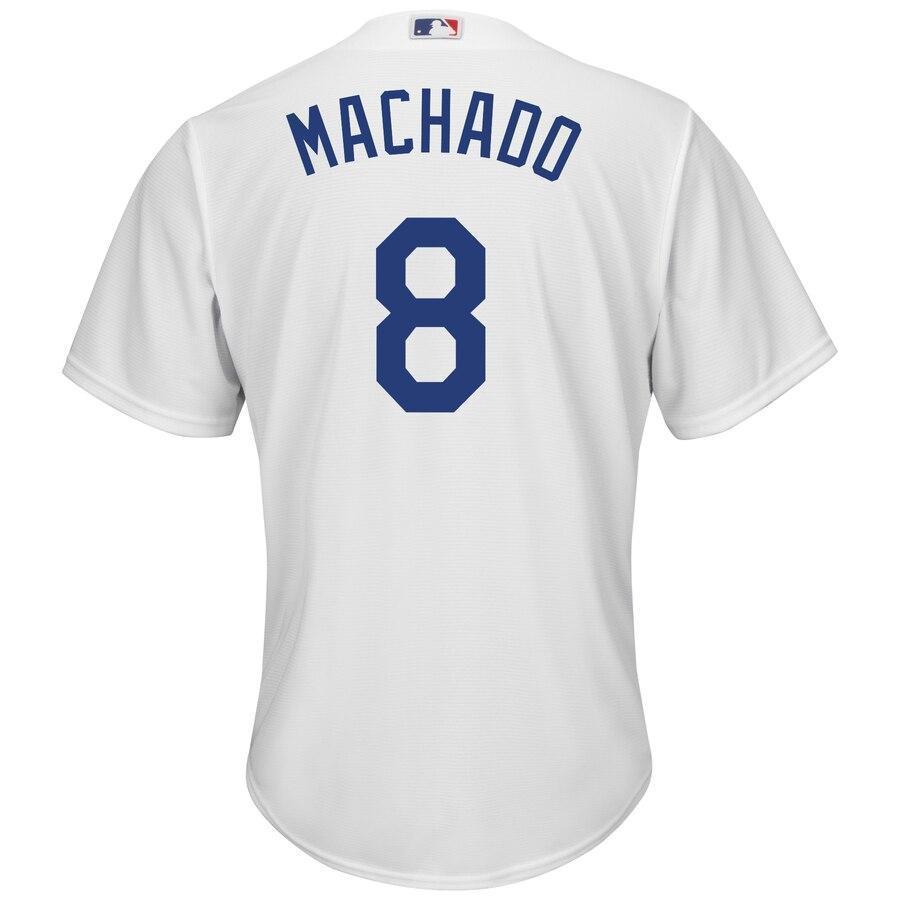 Manny Machado Los Angeles Dodgers Majestic Home Official Cool Base Jersey - White