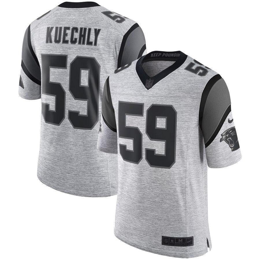 Luke Kuechly Carolina Panthers Nike Gridiron Gray II Limited Jersey - Gray