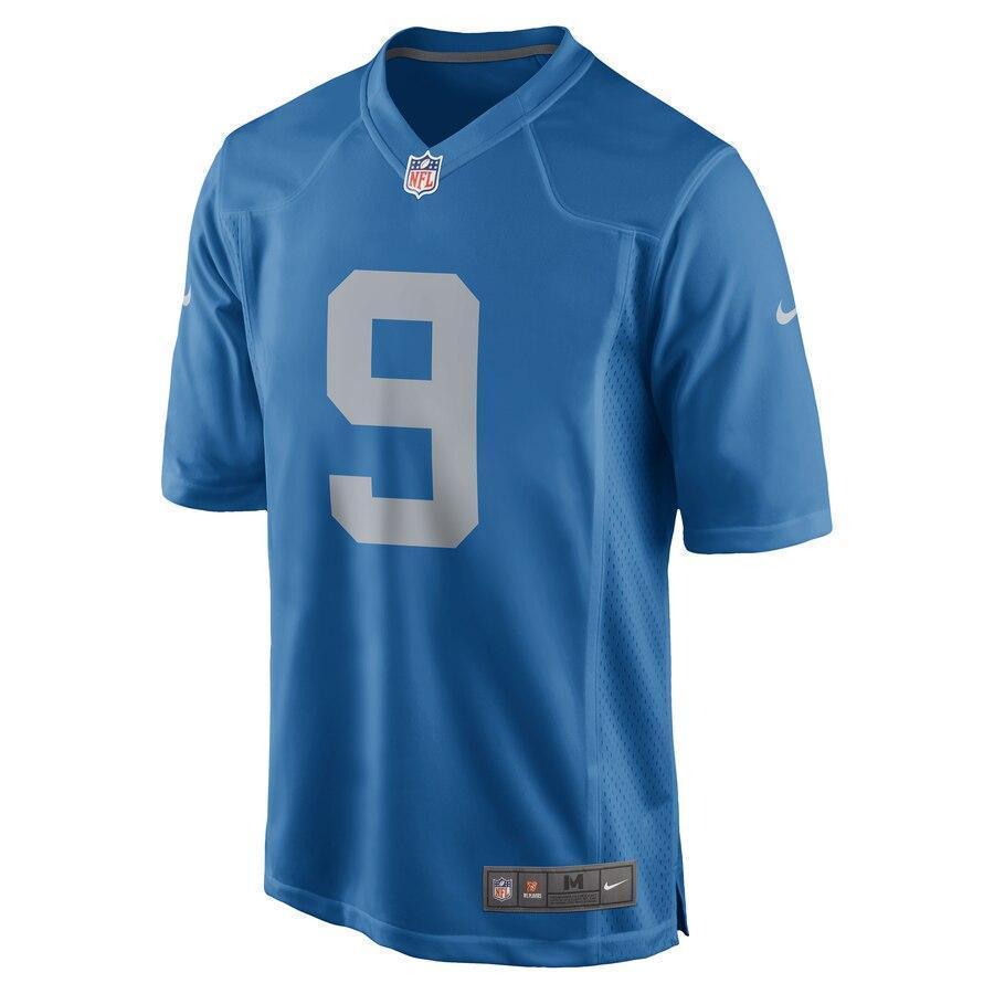 Matthew Stafford Detroit Lions Nike Throwback Game Jersey - Blue
