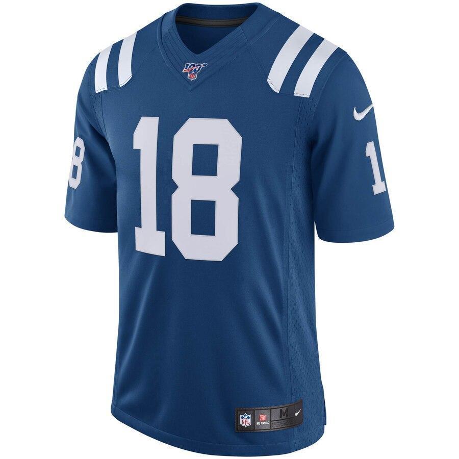 Peyton Manning Indianapolis Colts Nike NFL 100 Retired Vapor Limited Jersey – Royal