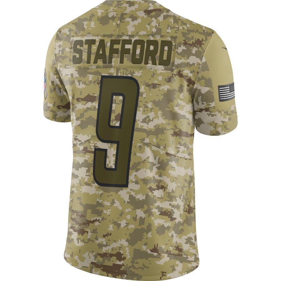 Matthew Stafford Detroit Lions Nike Salute to Service Limited Jersey - Camo