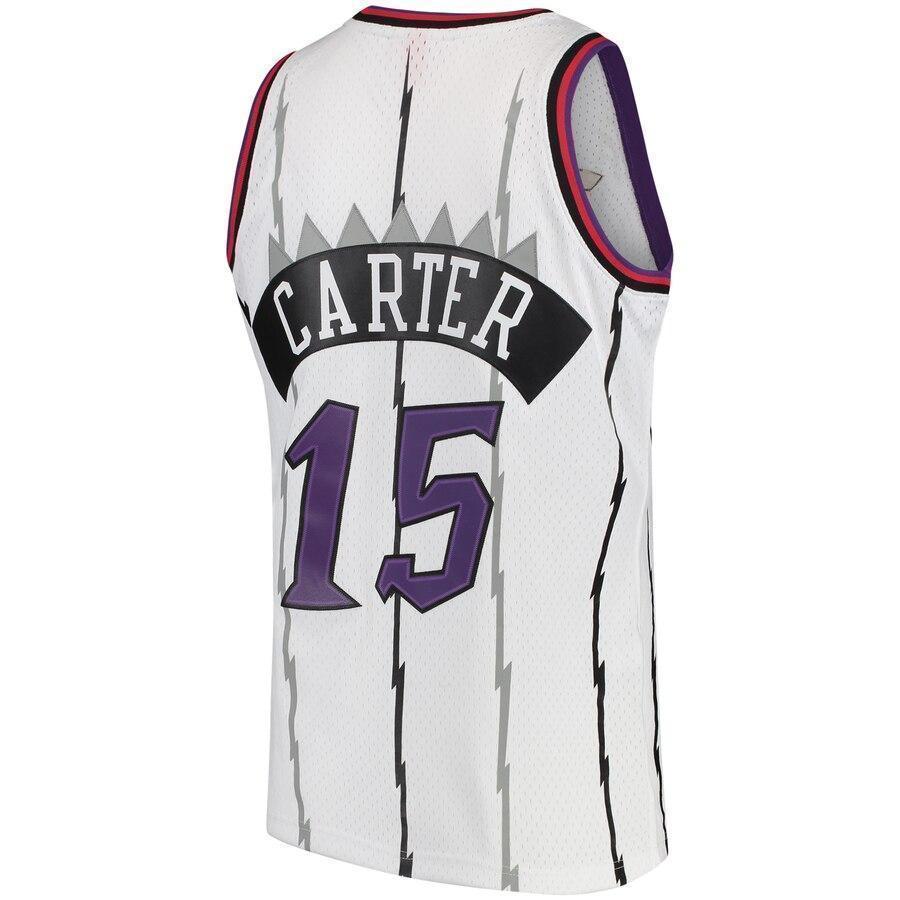 Vince Carter Toronto Raptors Mitchell & Ness 1997-98 Hardwood Classics Swingman Jersey - White/Purple