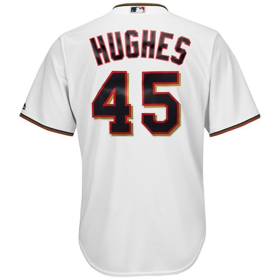 Phil Hughes Minnesota Twins Majestic Official Cool Base Player Jersey - White