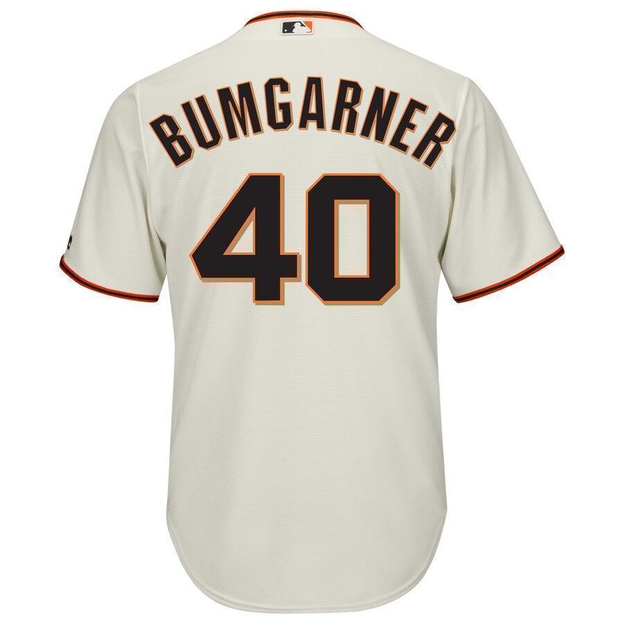 Madison Bumgarner San Francisco Giants Majestic Cool Base Player Jersey - Cream
