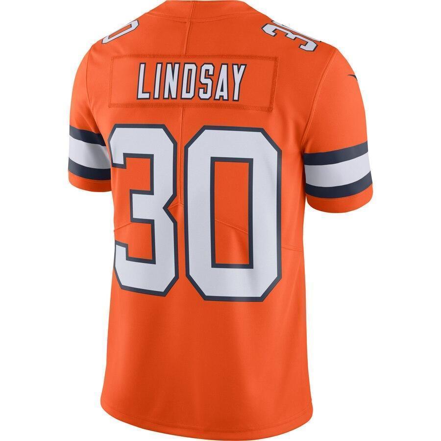 Phillip Lindsay Denver Broncos Nike Color Rush Vapor Limited Jersey - Orange