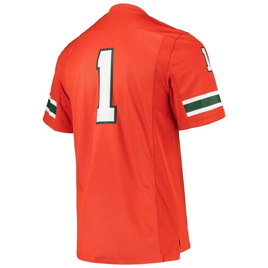 Miami Hurricanes adidas Team Premier Football Jersey - Orange
