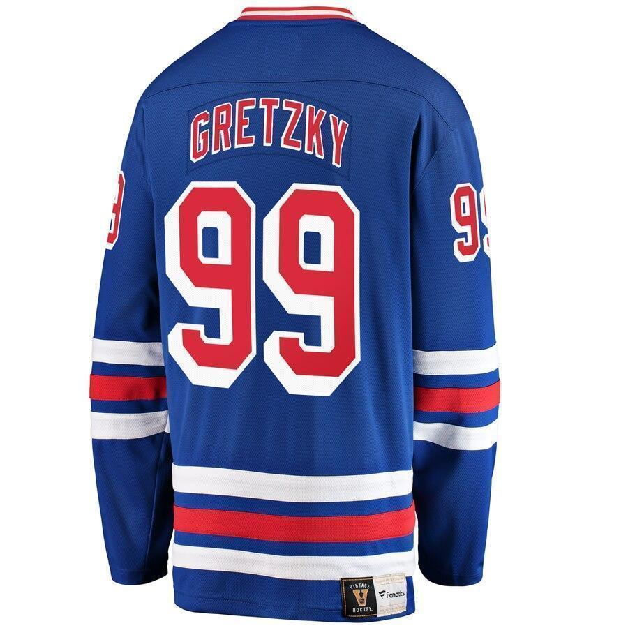 Wayne Gretzky New York Rangers Fanatics Branded Premier Breakaway Retired Player Jersey - Blue