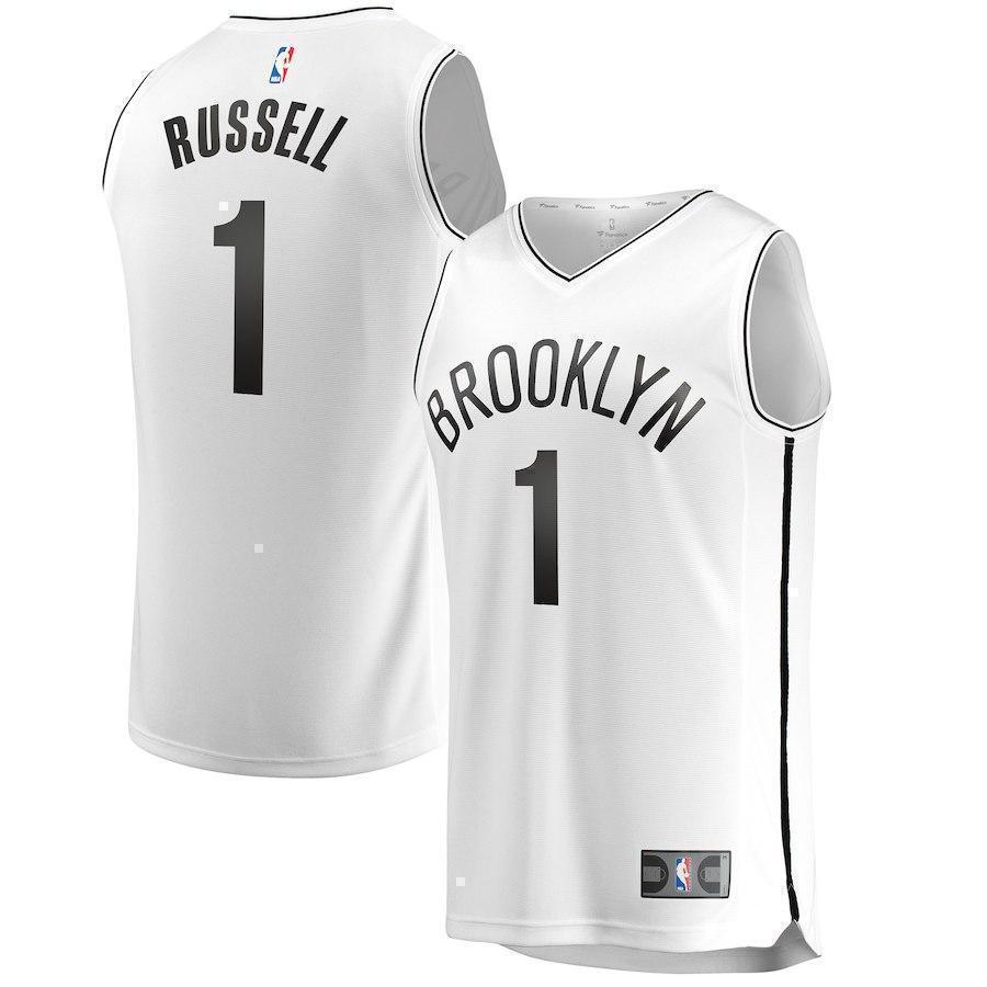 1-D'Angelo Russell Brooklyn Nets  Jersey White - Association Edition