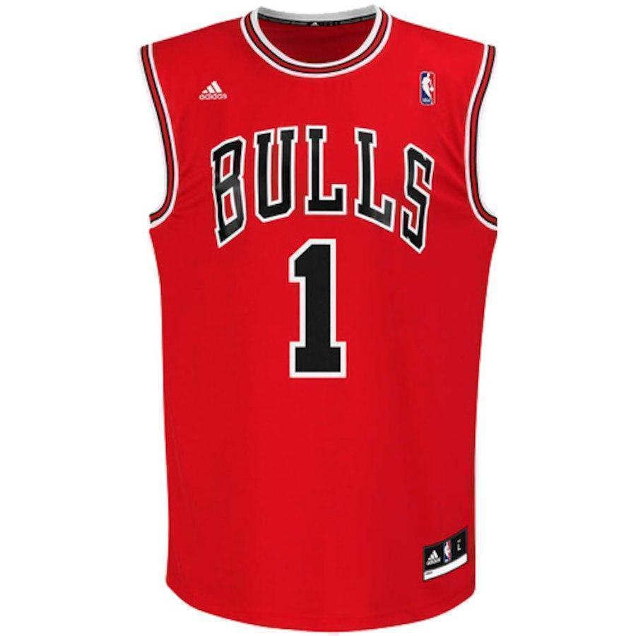 1-Derrick Rose Chicago Bulls Jersey - Red