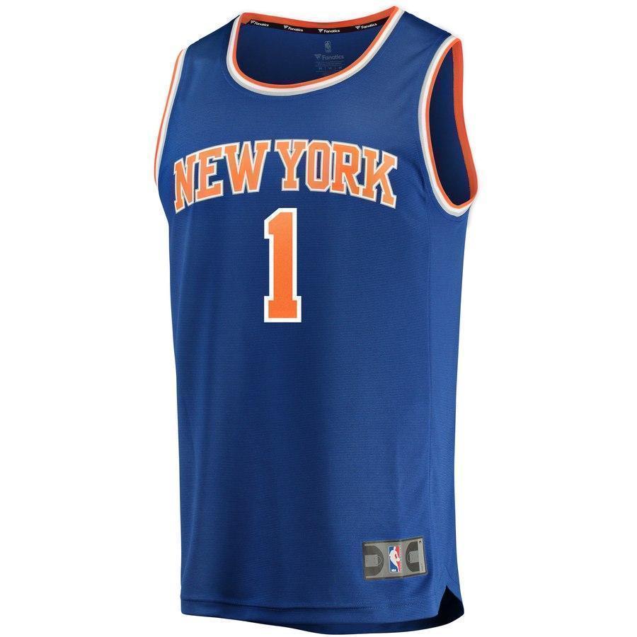 1-Emmanuel Mudiay New York Knicks  Jersey - Icon Edition - Blue