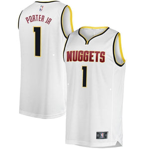 1-Michael Porter Jr. Denver Nuggets Jersey - Association Edition – White