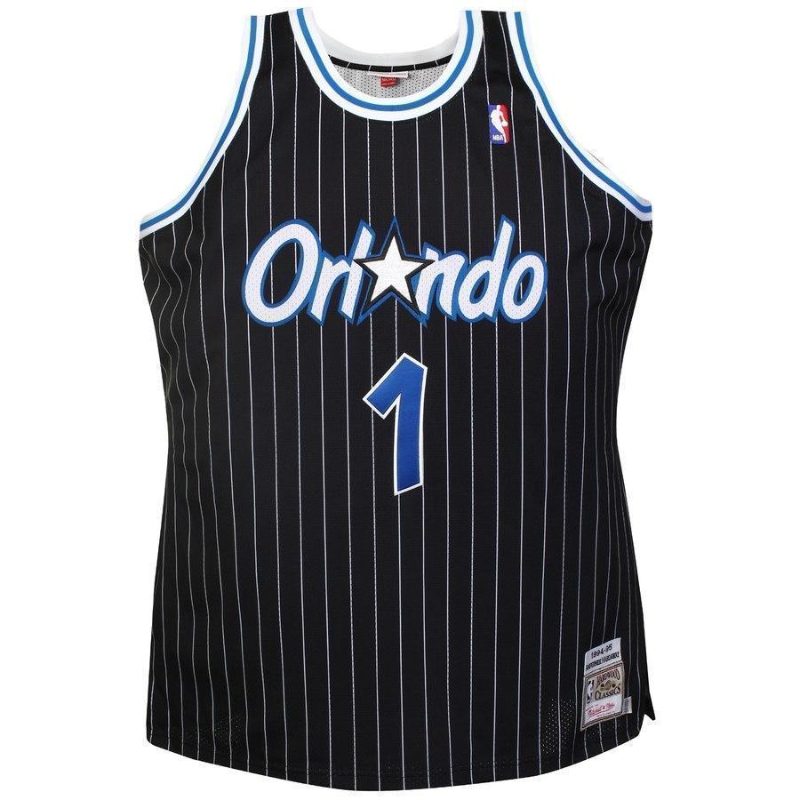 1- Penny Hardaway Orlando Magic Hardwood Classics Vintage Jersey - Black