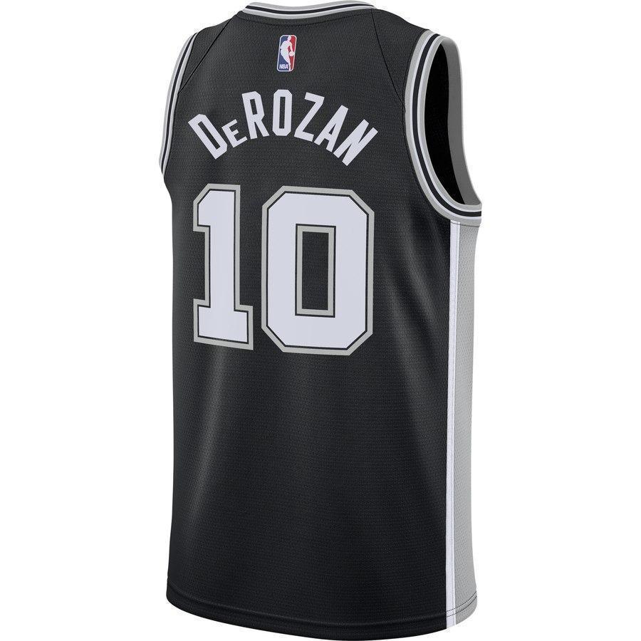 10-DeMar DeRozan San Antonio Spurs Icon Swingman Jersey - Black