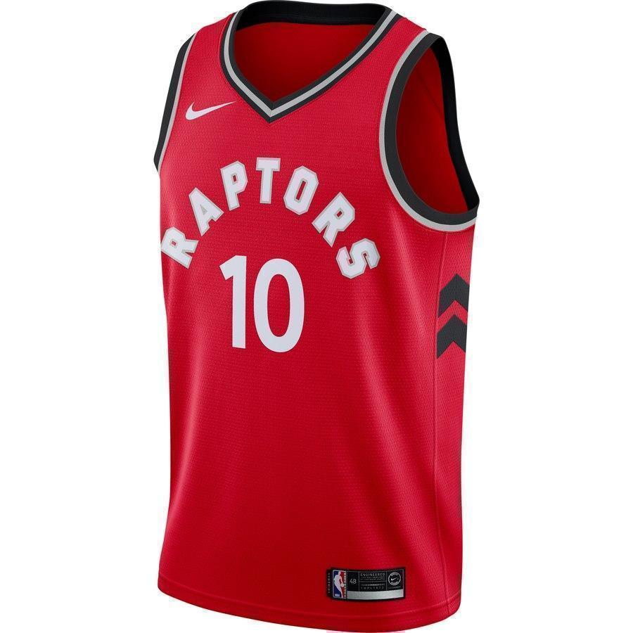 10-DeMar DeRozan Toronto Raptors Swingman Jersey Red - Icon Edition