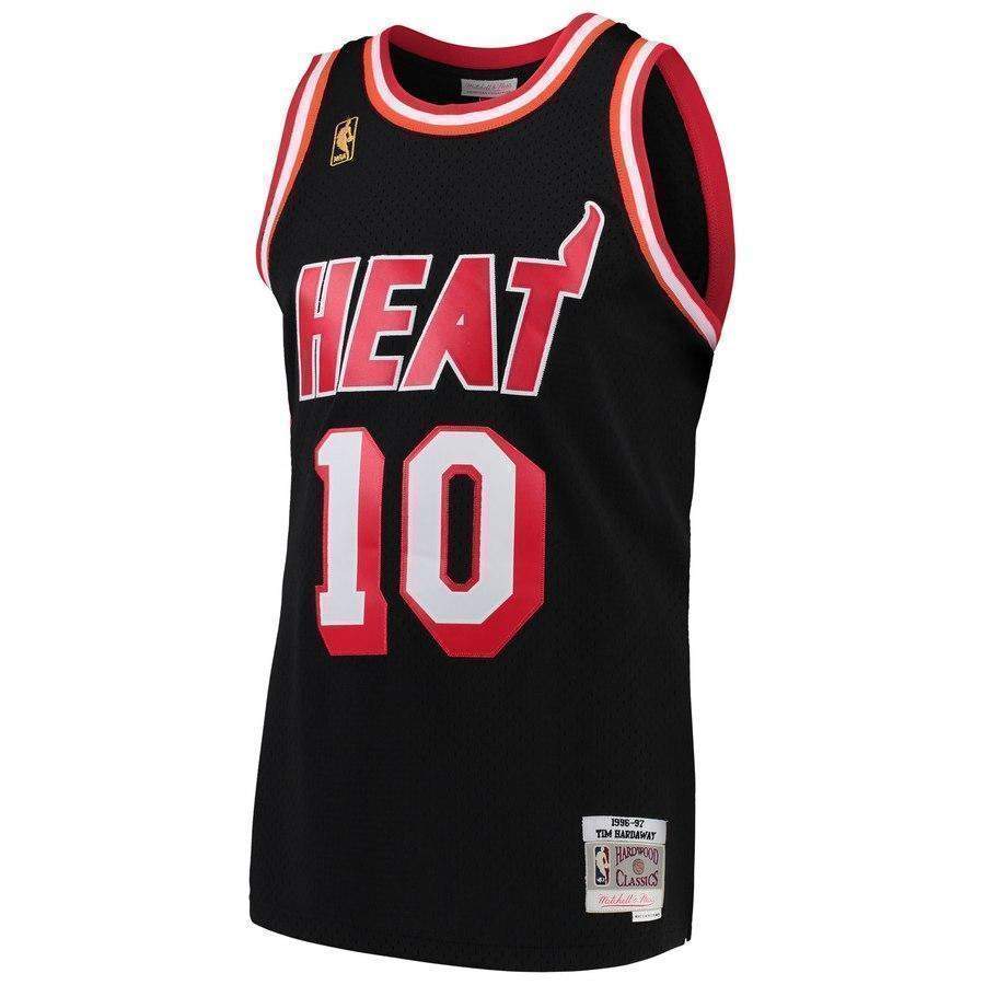 10-Tim Hardaway Miami Heat 1996-97 Hardwood Classics Swingman Jersey – Black