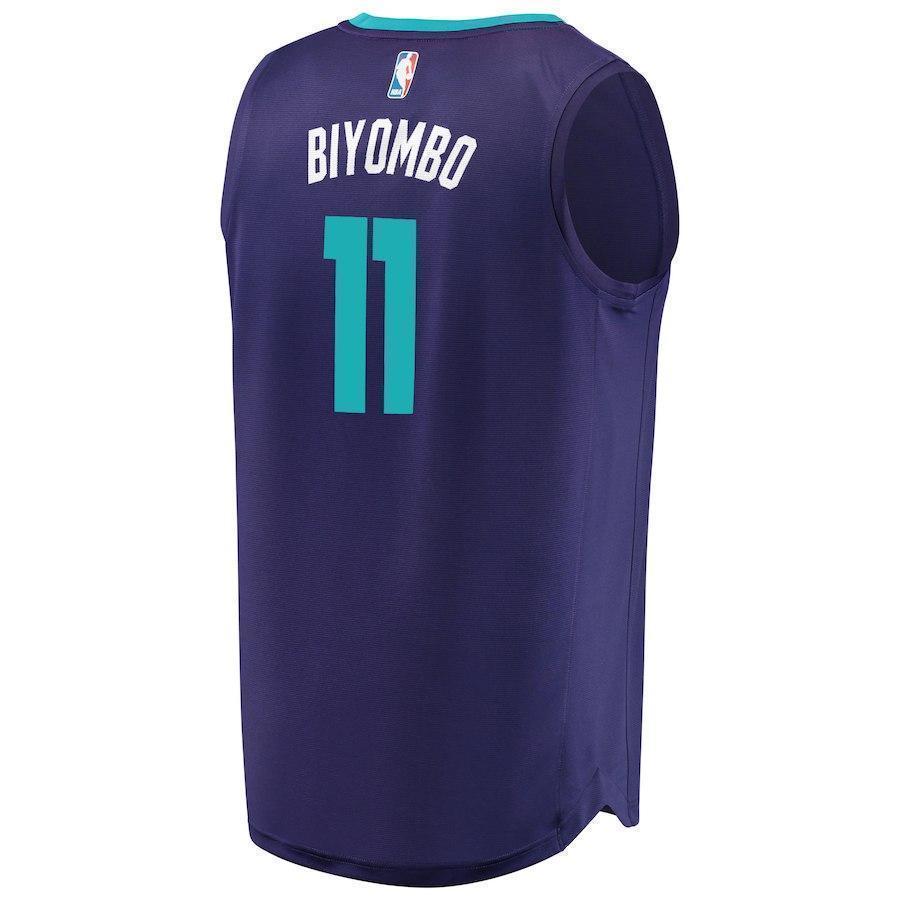 11-Bismack Biyombo Charlotte Hornets  Jersey - Statement Edition - Purple
