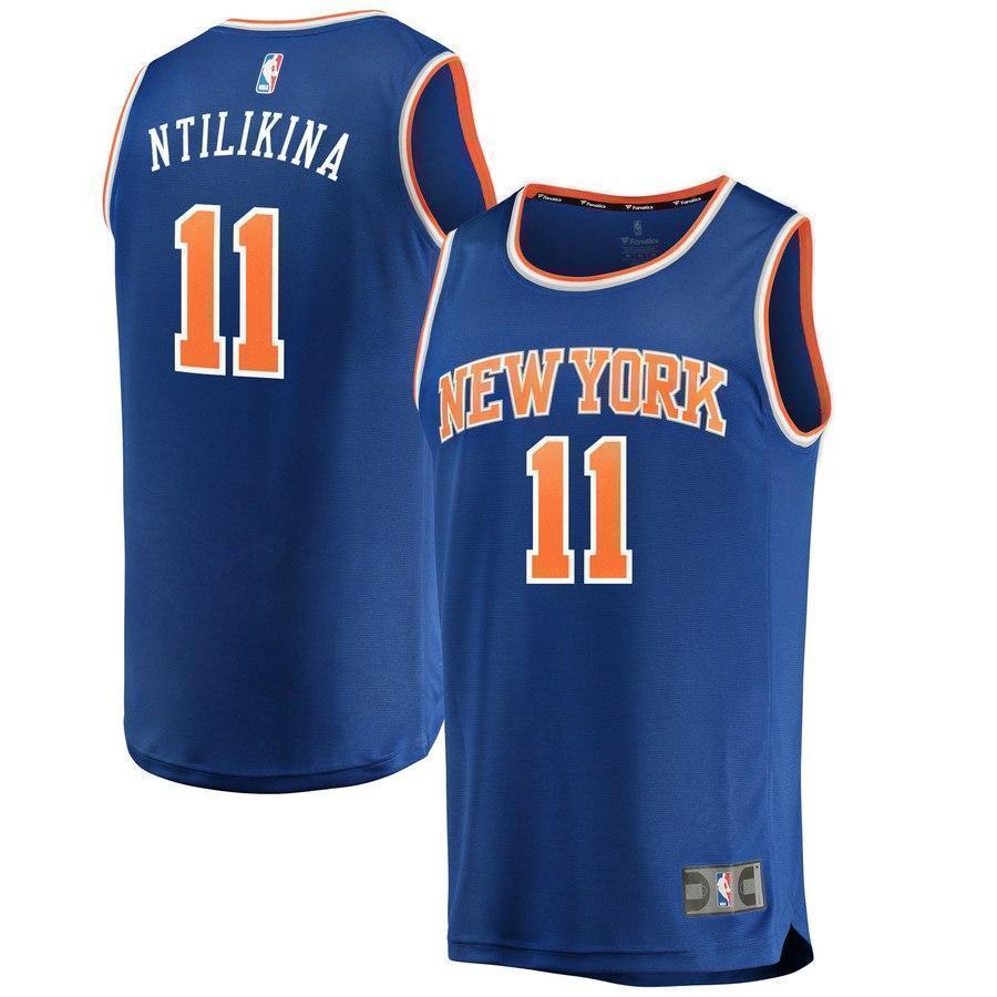 11-Frank Ntilikina New York Knicks  Jersey Royal - Icon Edition