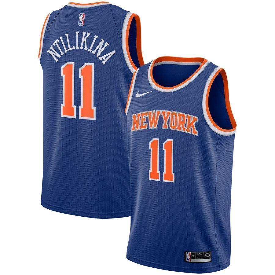 11-Frank Ntilikina New York Knicks Swingman Jersey - Icon Edition – Blue