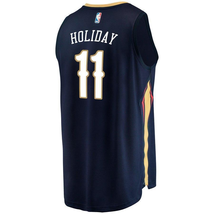 11-Jrue Holiday New Orleans Pelicans  Jersey - Icon Edition – Navy