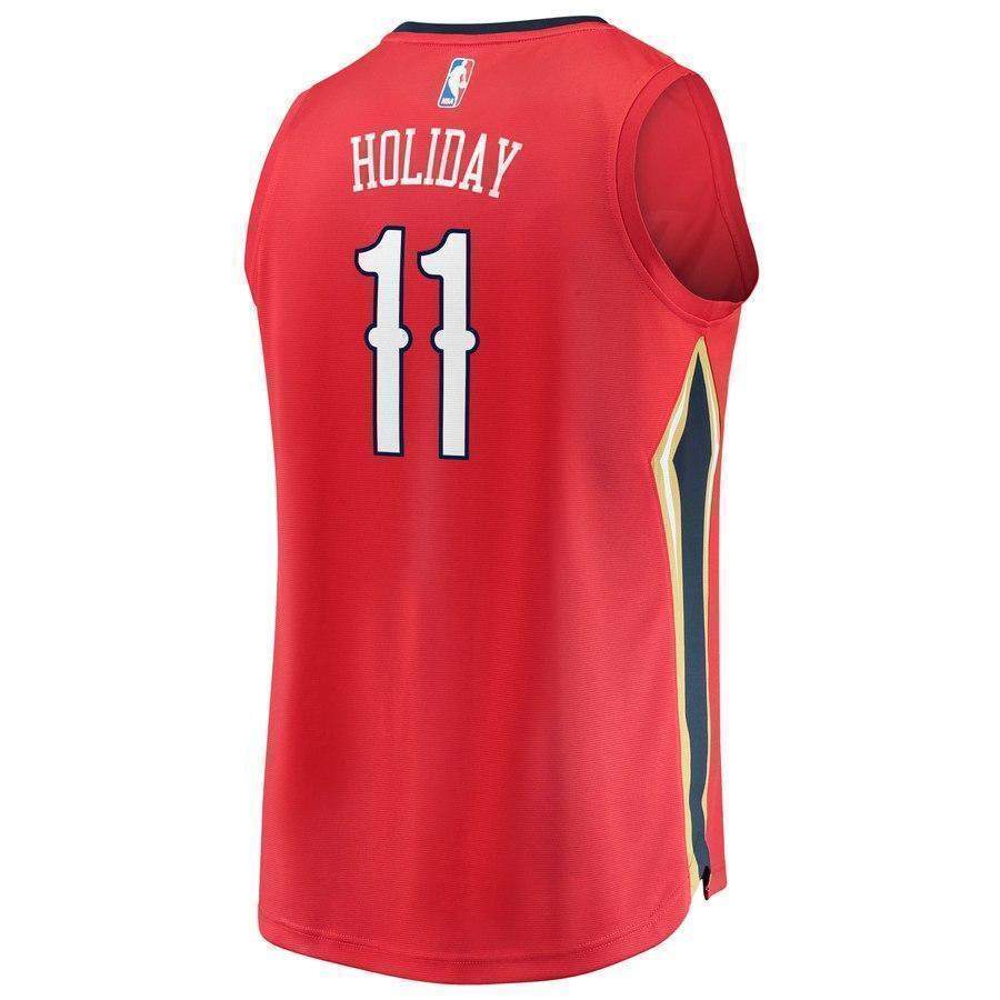 11-Jrue Holiday New Orleans Pelicans  Jersey Red - Statement Edition