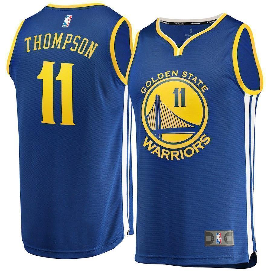 11-Klay Thompson Golden State Warriors Jersey Royal - Icon Edition