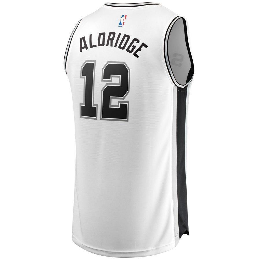 12-LaMarcus Aldridge San Antonio Spurs  Jersey - Association Edition – White