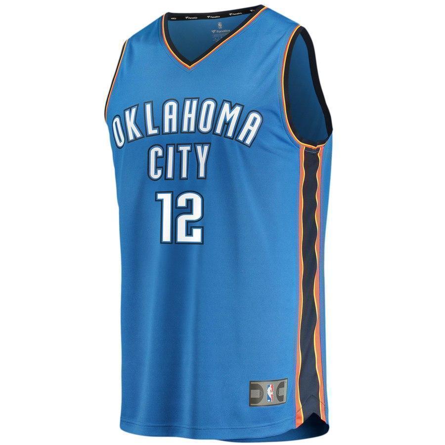 12-Steven Adams Oklahoma City Thunder  Jersey Blue - Icon Edition