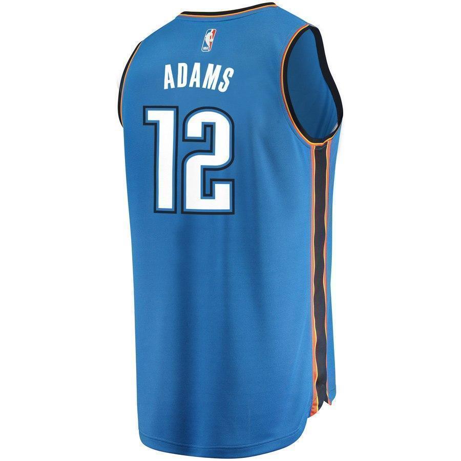 12-Steven Adams Oklahoma City Thunder  Jersey Blue - Icon Edition