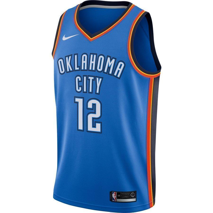 12-Steven Adams Oklahoma City Thunder Swingman Jersey Blue - Icon Edition