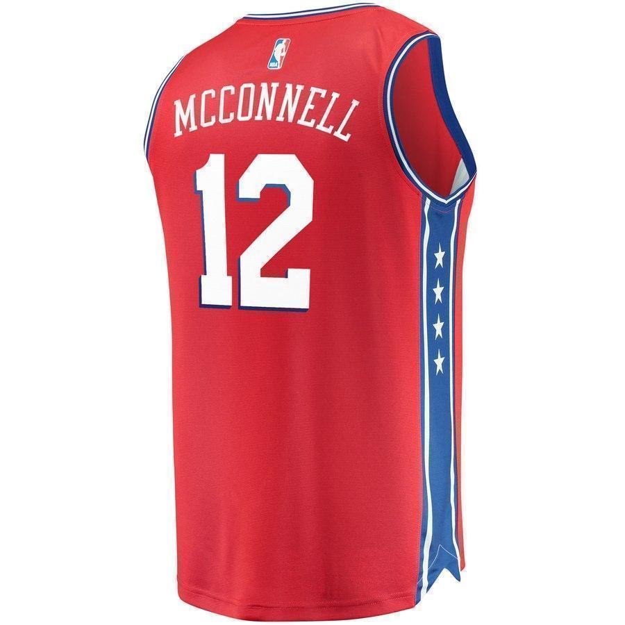 12-T.J. McConnell Philadelphia 76ers Fanatics  Jersey - Statement Edition – Red