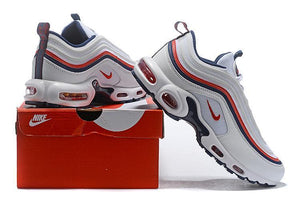 Nike Air Max 97 Plus Sneaker  Men's White Red Navy